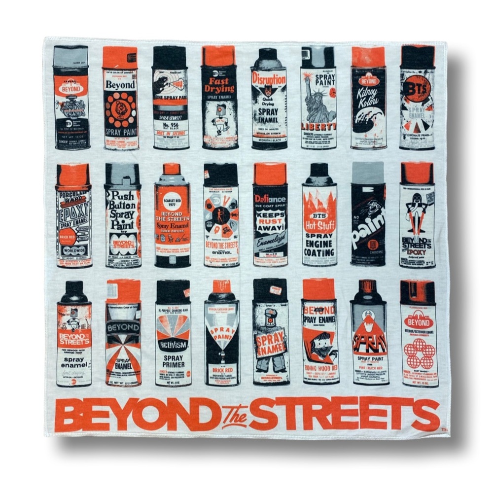 NWT BEYOND THE STREETS Spraypaint Can Bandana